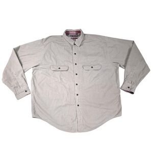 VINTAGE LL BEAN LINED FLANNEL BUTTON DOWN SHIRT